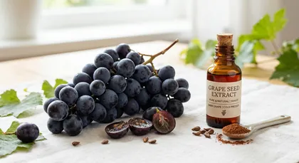 Grape seeds and grapes